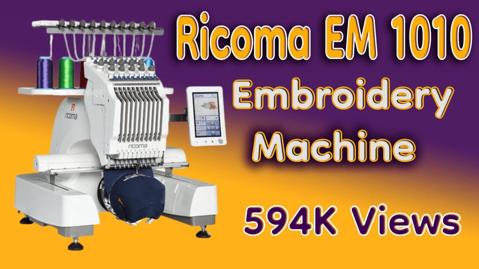 ricoma em1010 embroidery machine