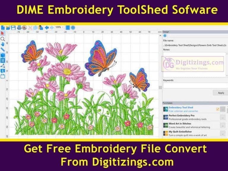 dime embroidery toolshed embroidery software