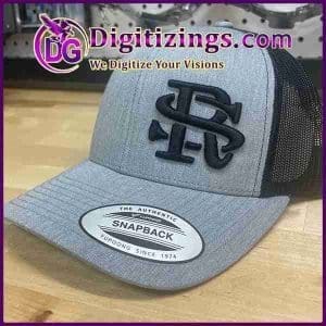 cap embroidery design digitizing