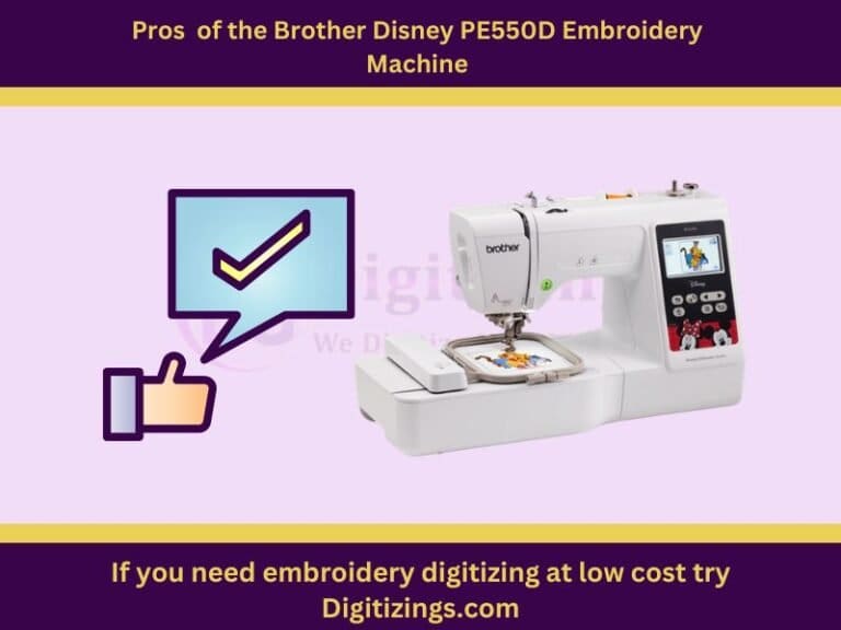 brother disney pe550d embroidery machine