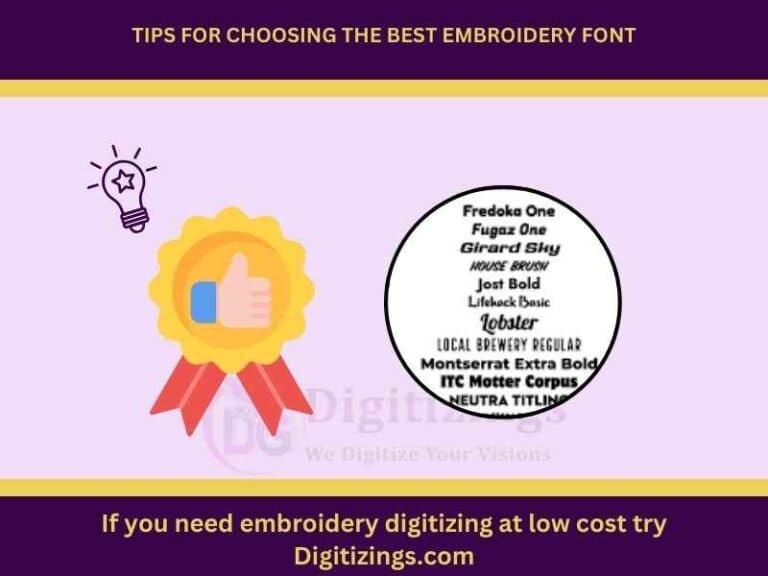 embroidery font